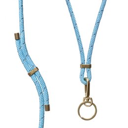 LANYARD NØGLEHOLDER (TURKIS REFLECT)