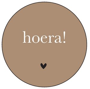 Onderzetter hoera kaki