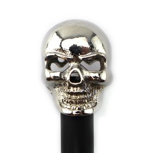 Black pencil, silver colored skull