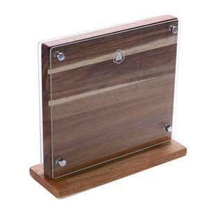 Laguiole - Messenblok - Leeg houten & glazen blok