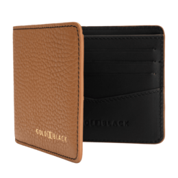 Portafoglio in pelle GM nappa marrone