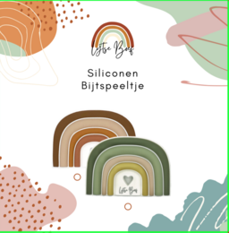 Silikone Bite Figur Rainbow - Brun
