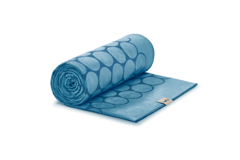 Gecko Touch Yoga håndklæde - Ocean Blue