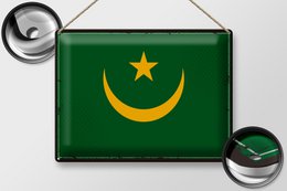 Tin Sign Flag Mauritania 40x30cm Retro Flag