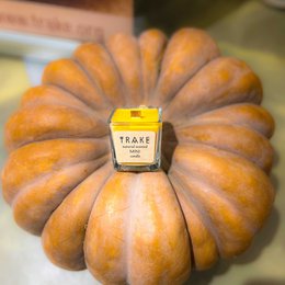 SEASONAL PUMPKIN, CINNAMON SPICED VANILLA CANDLE | NATURAL SCENTED MINI CANDLE