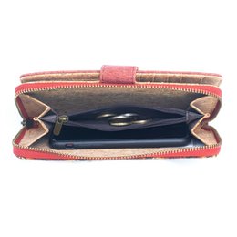 Portefeuille pliant motif fleur Mandala- Vegan Cork Wallet BAG-2220