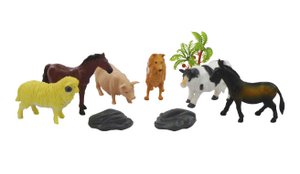 Farm animals in bag 9 pieces