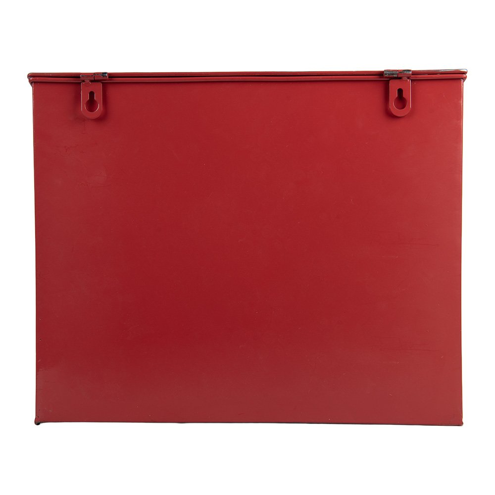 Kerstdecoratie Beeld Brievenbus 33x9x27 cm Groen Metaal