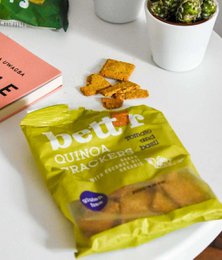 Quinoa Crackers Tomato & Basil, organic, Bett'r, 100g