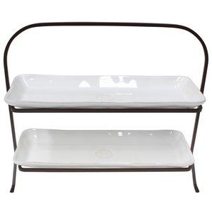 NOVA Standaard met twee niveaus en houder 37 Wit NORS 01