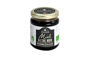 Organic black garlic honey