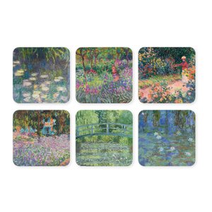 Onderzetters, set van 6, de tuin van Monet in Giverny