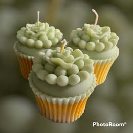 Cupcake floral - ¡Color y aroma a tu elección!