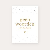 Karte ohne Worte | Goldfolie