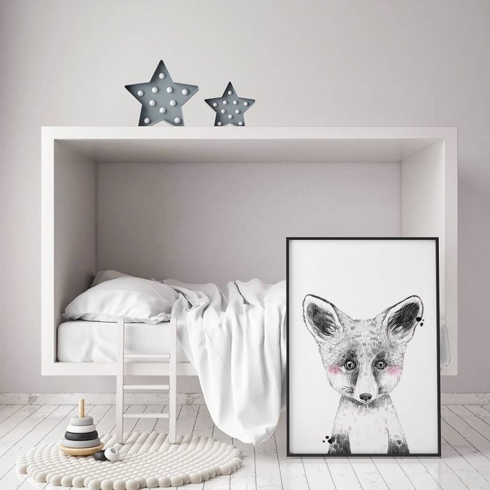 Vosje Kinderkamerposter
