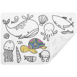 Silikon: Färbungstisch Set - Ozeanthema