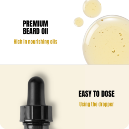 Aceite para Barba - 30ML - Natural - Para Hombres