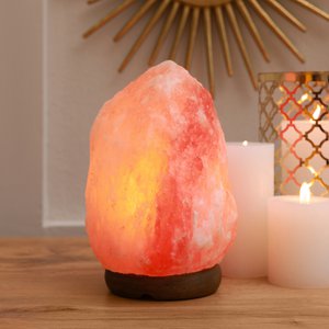 Himalaya-Salzkristalllampe – 2 bis 3 kg – Naturmaterial – Geschenk- und Dekorationsidee