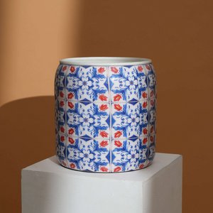 Kleine ronde bloempot – decoratieve bloempot voor binnen en buiten