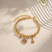 Busy bracelet tree of life with stainless steel rhinestones symbol of for