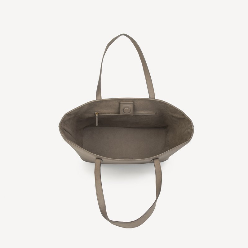 Vegan Apple Skin Shopping Bag - Taupe