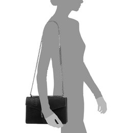 Florence Artegiani. Luce Damenhandtasche. Schlangenleder-Gravur aus echtem Wildleder