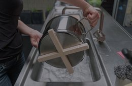 Træmagnet bordskåner
