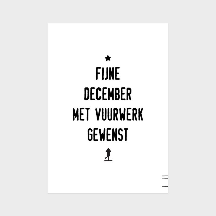 Fijne december met vuurwerk gewenst