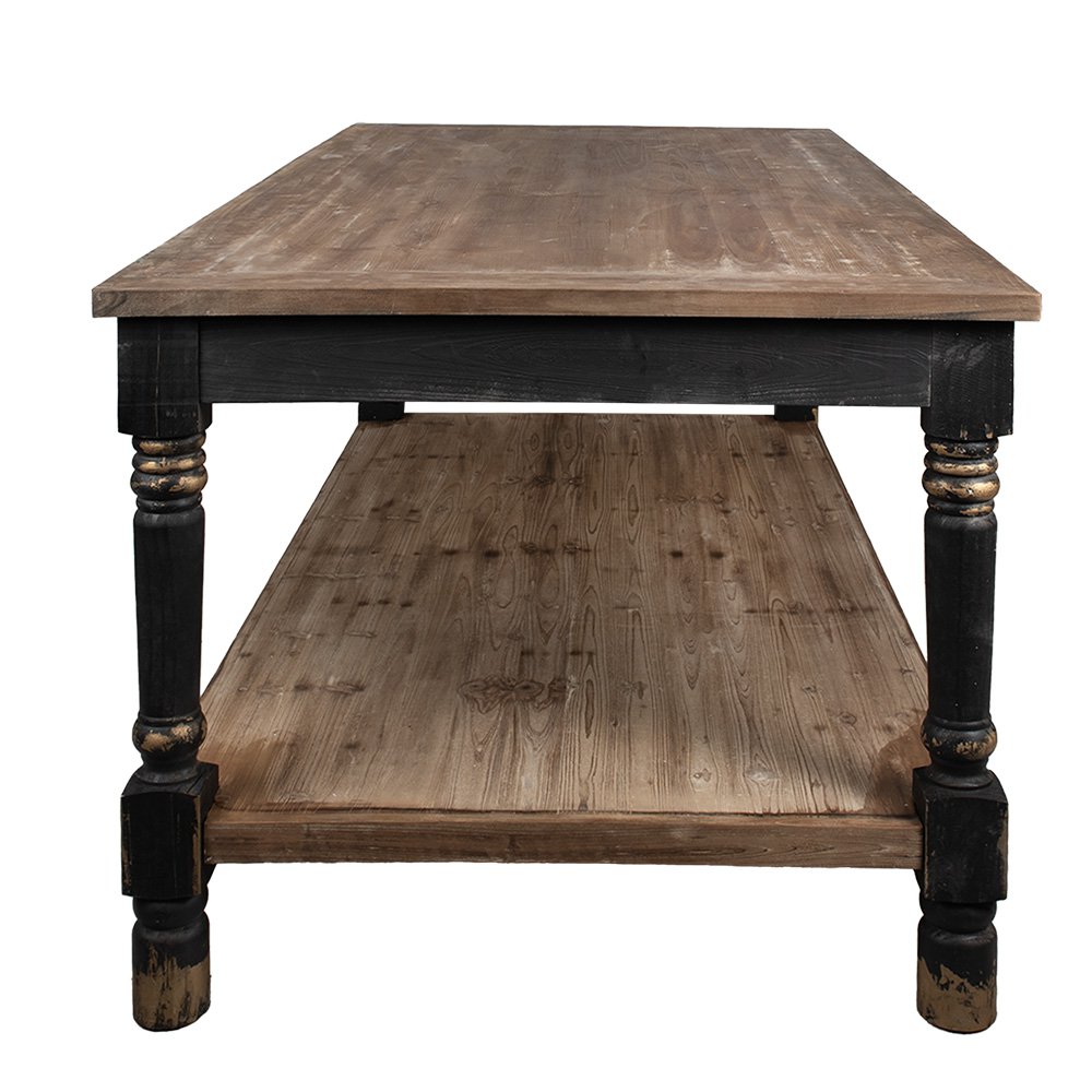 Presentatie Tafel Zwart, Hout 200x100x85 cm