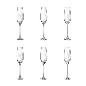 WASSERFALL CHAMPAGNE FLÖTEN-SET VON 6