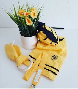 Speenkoord met slabber en opbergzak