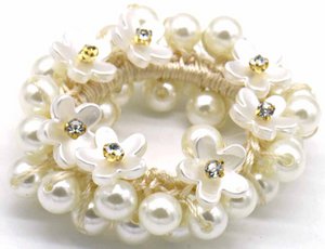 D-A14.2 H818-005 Hair Elastic Pearls - Flowers