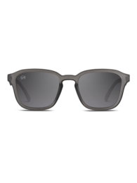  Sleek, modern sunglasses in mist grey, rich black, and lapis blue colors with a square frame shape.