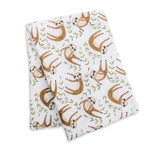 Lulujo swaddle 120x120 - Modern Sloth