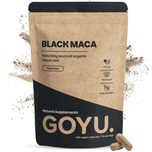 Black Maca Capsules 500mg Organic -  100 Capsules