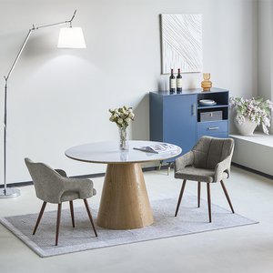 Salie eetstoelen [set van 2] [linnenstof]