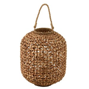 J -Line Lantern Lena - Riet - Naturel - Medium