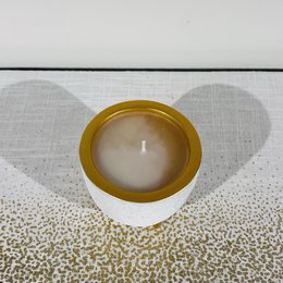 Candela / vaso di fiori in oro bianco