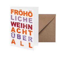 Klappkarte Fröhöliche Weihnacht überall