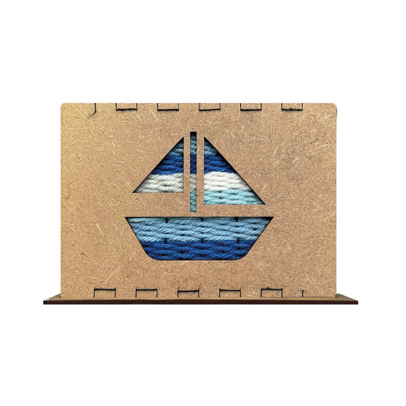 Craft kit sailboat weaving