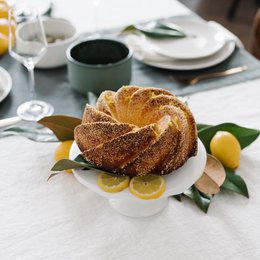 Off-White Linen Tablecloth