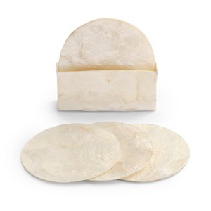 Coaster Set Capiz Schelp