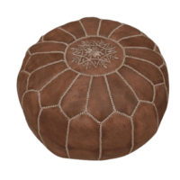 Chocolate Brown Moroccan Pouf