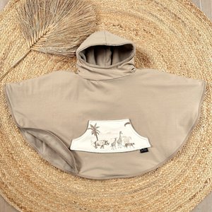 Dark beige/Kenya poncho