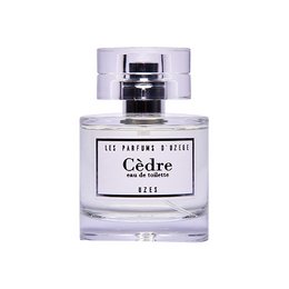 A 50ml bottle of Cedar eau de toilette, a woody, aromatic fragrance with notes of cedar wood.