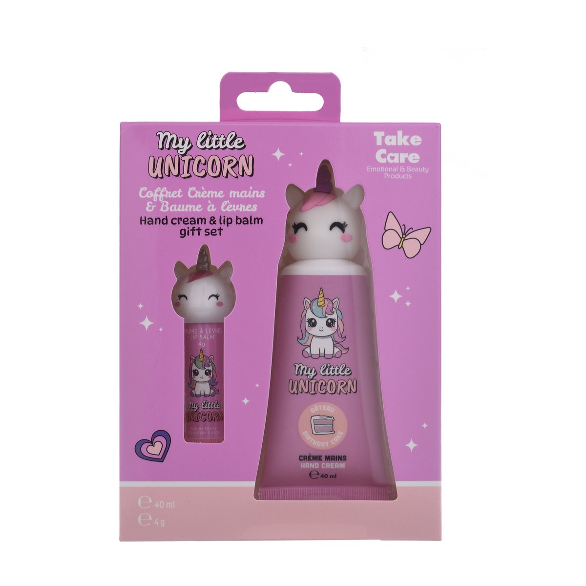 Coffret Beauté Licorne – Crème Mains & Baume à Lèvres 3D