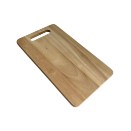  Rectangular wooden serving board with straight edges, suitable for cutting, serving, and displaying food items.