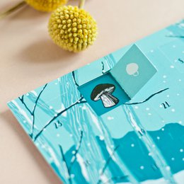 Adventskalender Postkarte Waldtiere A6
