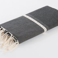 Hammam Towel Waffle - Black - 100x200cm