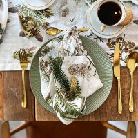 Linen napkin - Pine trees